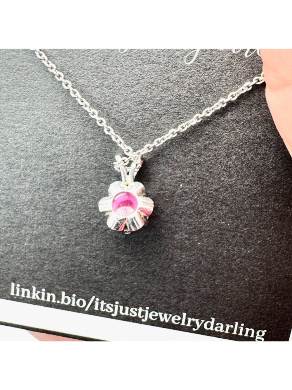 Vintage 14K Gold Pink Star Sapphire Necklace Pendant 17" Unique Rare - Picture 4 of 5